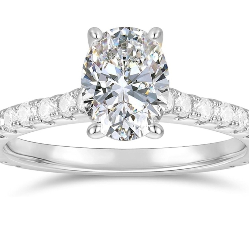 Moissanite 14K Gold 1.5 CT Engagement Ring
